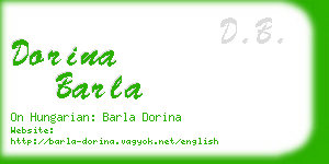 dorina barla business card